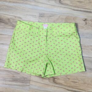 🔹️NWOT Molly B Lime w/Turtle Print Shorts Size 8